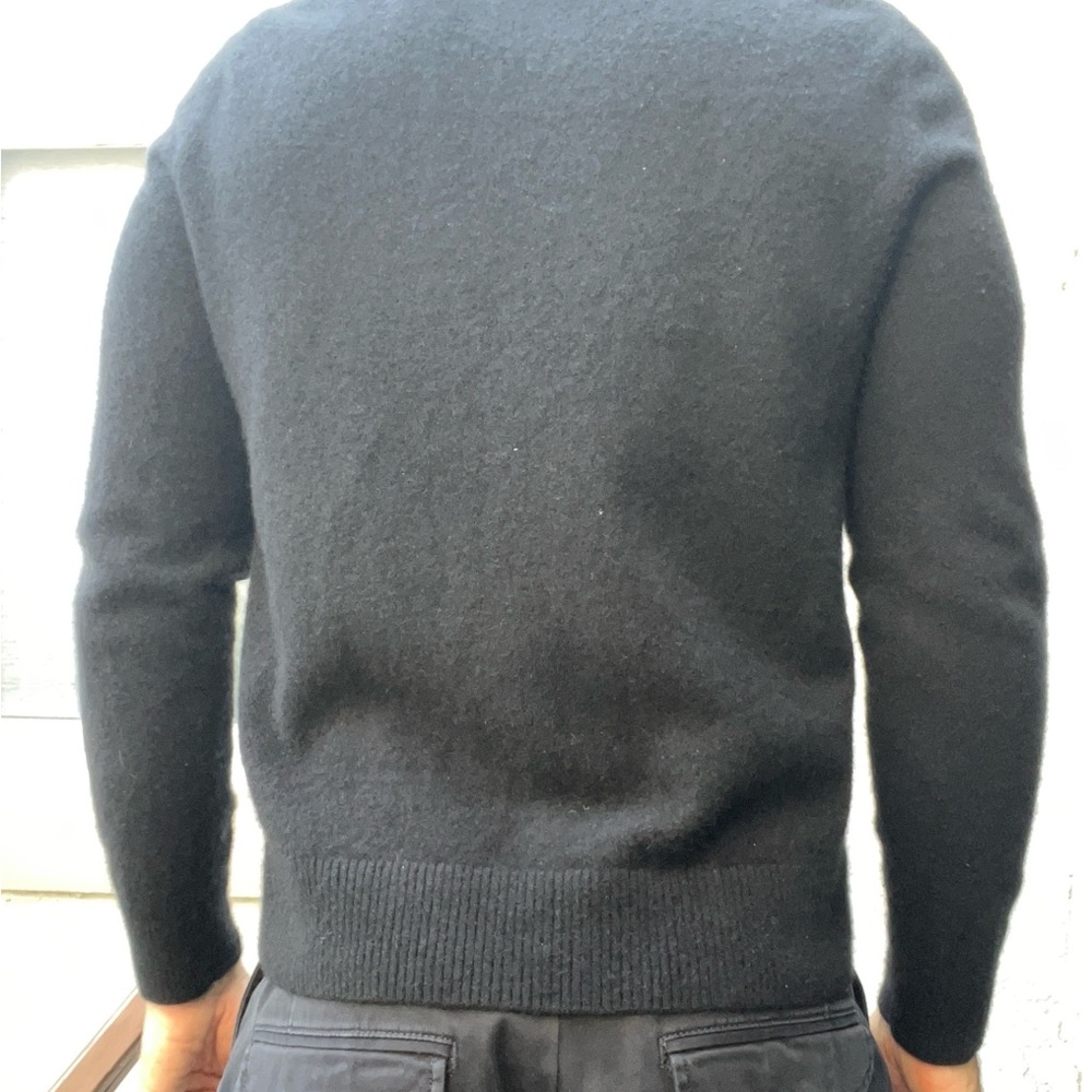 Banana Republic Black Cashmere Crewneck Sweater Slim Fit - Picture 3 of 5